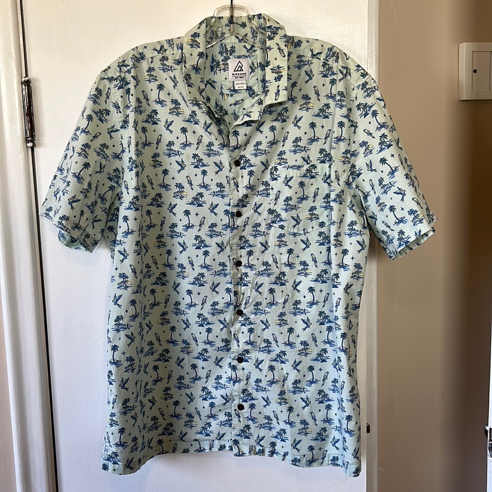Ripzone Tropical Parrot Button down shirt